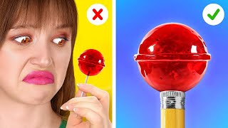 COOL WAYS TO SNEAK CANDIES || Awesome Food Hacks And Tricks By 123 GO! LIVE