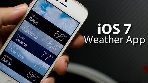 iOS 7 - Weather App On iPhone 5