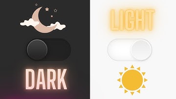 Dark & Light Theme Toggle using HTML & CSS | Dark and Light Mode