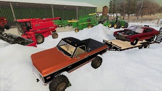 Huge snow storm destroys crops and farm | Back in my day 12 | Farming Simulator 19 screenshot 1