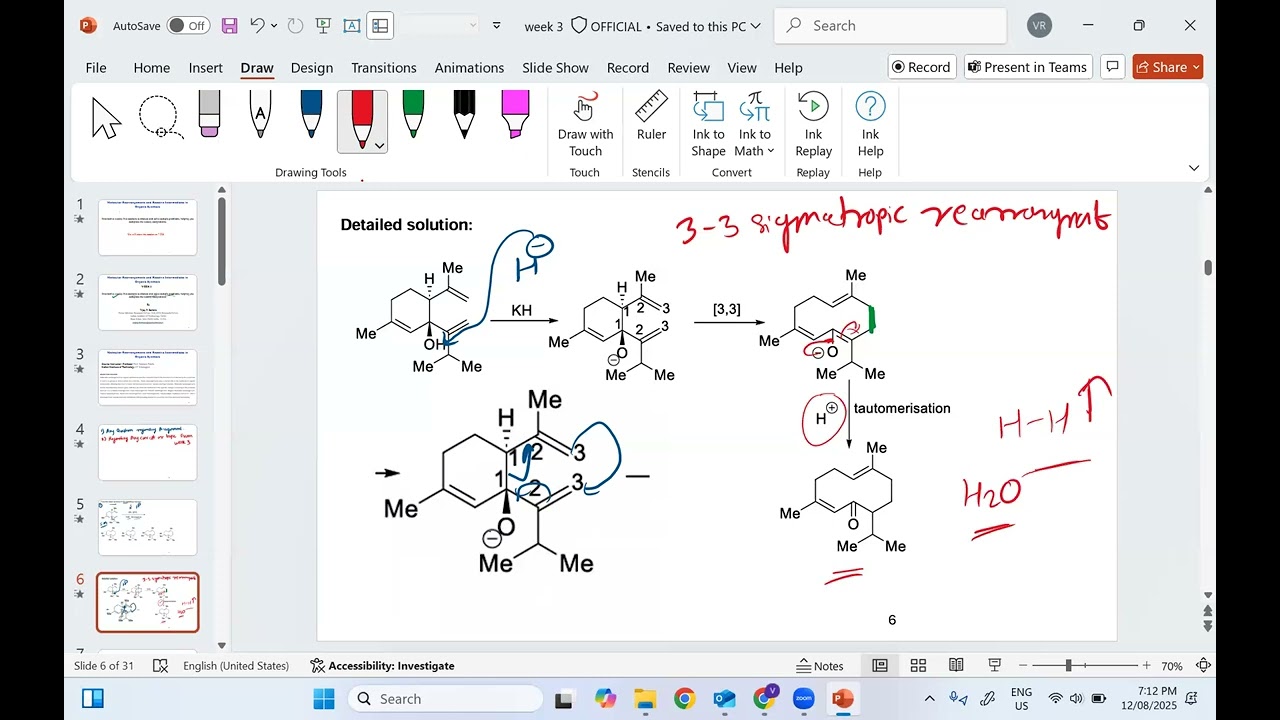 week 3: Molecular Rearrangements and Reactive Intermediates in Organic Synthesis