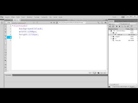 Vídeo: Como você cria uma folha de estilo no Dreamweaver?