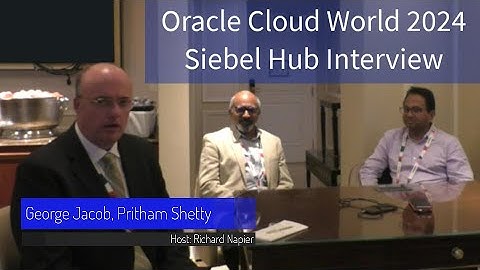 Interview with George Jacob and Pritham Shetty - Oracle CloudWorld 2024