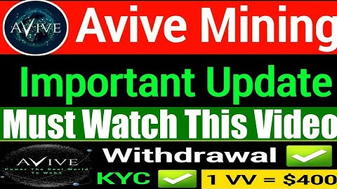 Avive Mining App New Fast Earning Update ! Avive Airdrop Withdraw price Listed ! Sajid Raheem Info