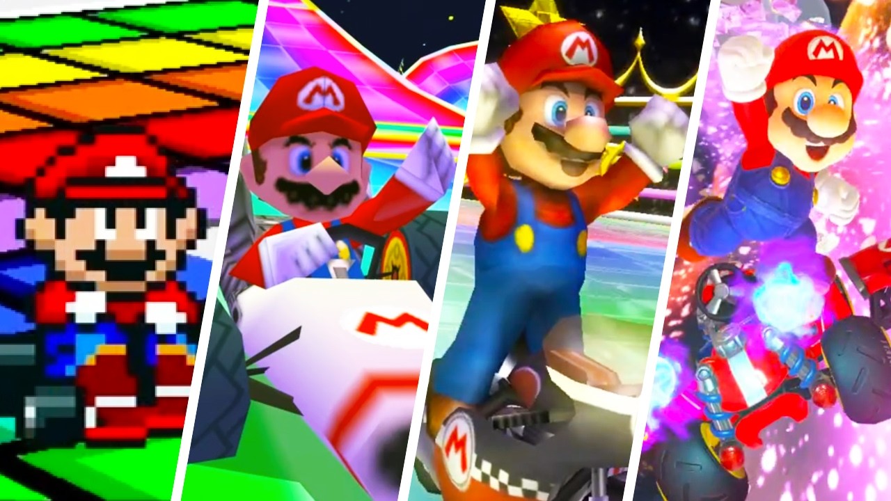 Evolution of Rainbow Road (1992-2025)