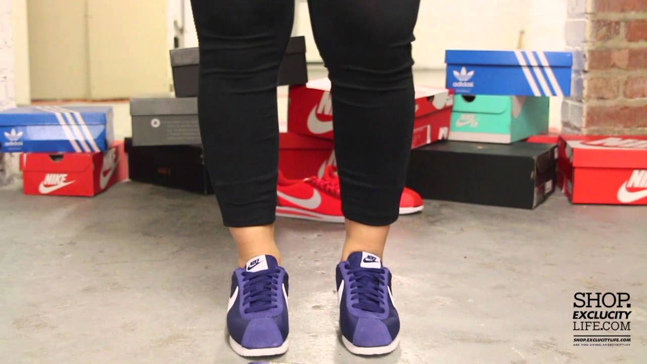 Women's Nike Nylon Blue On-feet Video at Exlcucity - YouTube