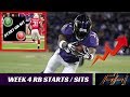 2018 Fantasy Football Lineup Advice  - Week 4 RB's Start/Sit Episode