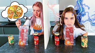 ТЕЛЕПАТИЯ Пицца Челлендж 😈 УГАДАЙ Если Сможешь Twin Telepathy Pizza Challenge / Алиса и Лиза