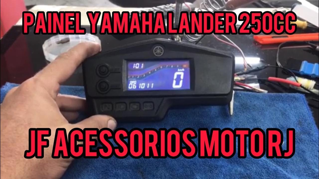 Painel Yamaha Lander 250 Película Polarizadora & Troca de led