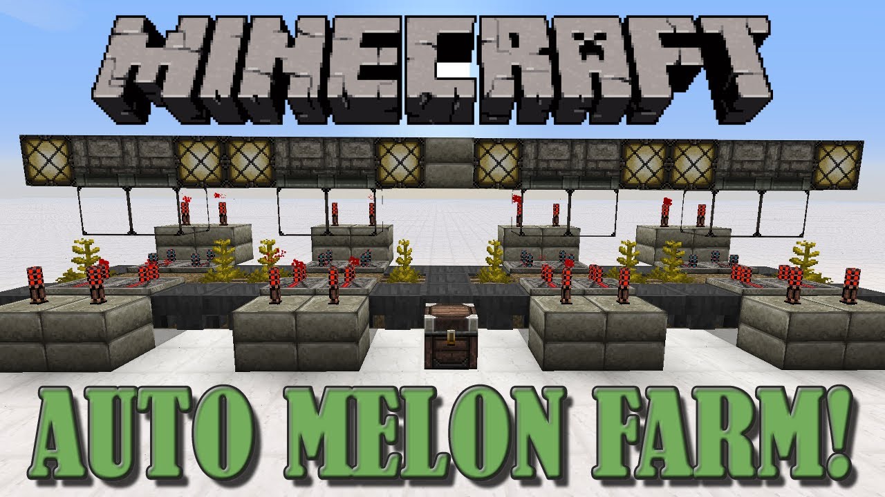 Afname gevangenis betrouwbaarheid Fully Automatic Melon Farm - Minecraft Tutorial - YouTube
