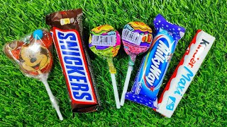 Satisfying video Asmr Lollipops candy and chocolate Gummy candy Cutting video