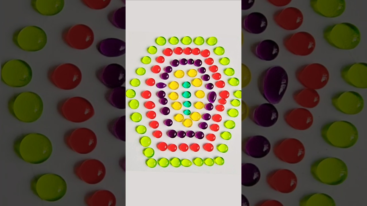 Rainbow Colour Drops Mixing 