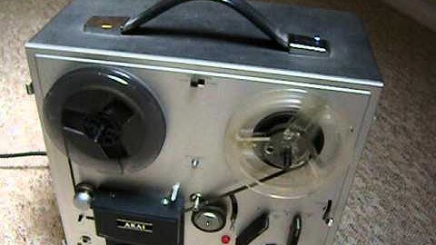akai reel to reel tape recorder demo