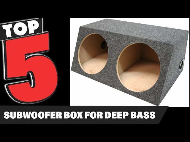 Best Subwoofer Box for Deep Bass In 2024 - Top 5 Subwoofer Boxes