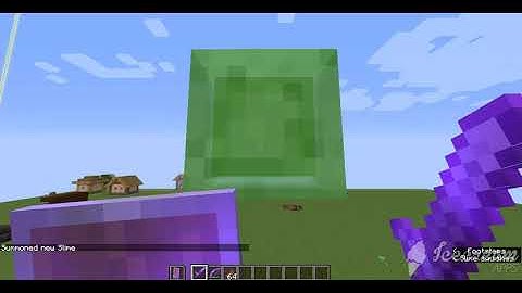 How to summon Giant Slime in Minecraft 1.16.4 Java Edition