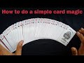 How to do a simple card magic trick | ഒരു സിമ്പിൾ മാജിക്ക്  | magic trick Tutorial Malayalam