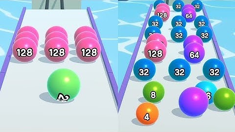 Ball Run 2048 🎱😷 - All Levels Gameplays  Android, iOS part 32