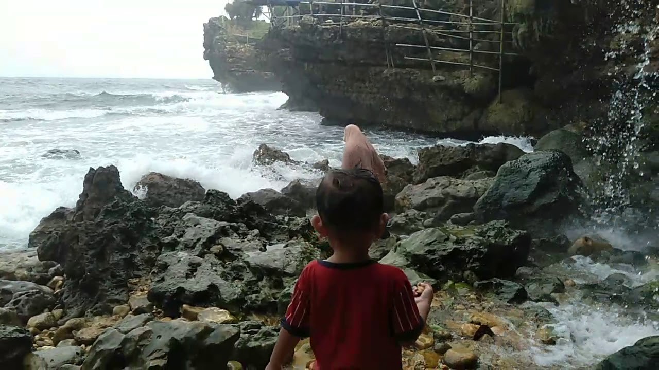 Indahnya pemandangan alam pantai Jogja 😍 - YouTube
