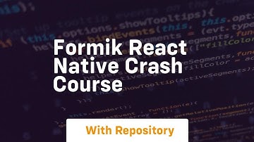 Formik react native crash course