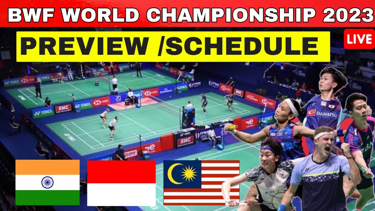 🔴Live TotalEnergies BWF World Championships 2023 Day 1, Round of 64 Malaysia, India, Indonesia