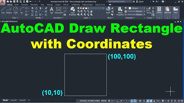 AutoCAD Draw Rectangle with Coordinates