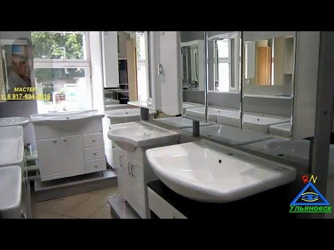 Видео: Великолепная текстурированная мебель для ванной комнаты в черно-белом исполнении от Falper