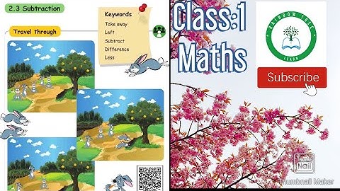 Maths | Class:1 | Unit:2 | subtraction| Term:1| samacheer kalvi
