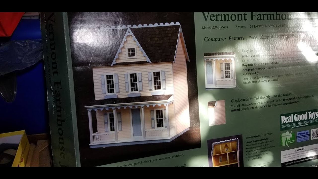 Vermont Farmhouse Jr. Dollhouse Kit, Hobby Lobby