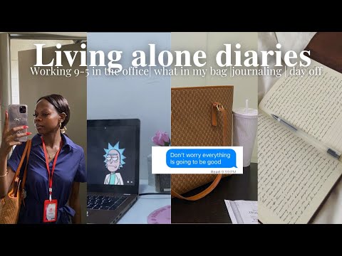 Living alone diaries| days in my life|what is it n my bag as a travel consultant in Lagos | off days