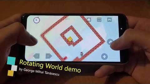 Rotating World game demo (source code included .capx .c3p)