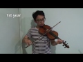 The progress you make learning the violin