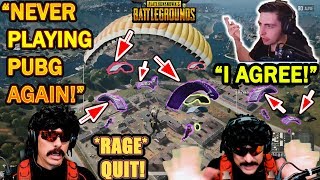 DrDisrespect & Shroud BOTH RAGE QUIT PUBG After STRUGGLING With Stream Snipers!