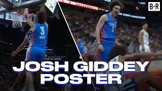 Josh Giddey Gets T'D UP After This Staredown POSTER DUNK