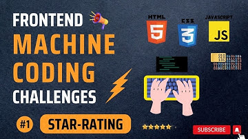 Frontend Machine Coding Challenge | Star Rating using pure HTML, CSS, and JS | #1