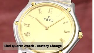 Ebel Movement #81 Quartz Watch Battery Replacement - Watch Repair Tutorial