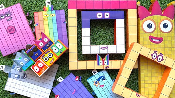 Looking for Numberblocks NEW 714  Puzzle Tetris Shape ASMR  | Numberblocks Satisfying Video