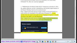 Update Windows: October 2024 security updates for Windows. update windows drivers?