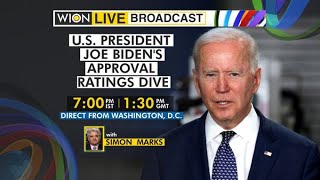 WION LIVE Broadcast: US President Joe Biden's approval ratings dive | Direct from Washington, DC