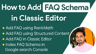 How to add FAQ Schema in Classic Editor Post - Using Rank Math
