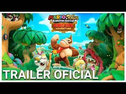 Mario + Rabbids Kingdom Battle - Trailer de Gameplay | DLC Donkey Kong Adventure