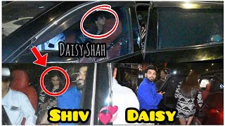 Couple Shiv Thakare 💕 Daisy Shah out for Dinner Date post Song Launch | Shivsy @bollywoodbandook