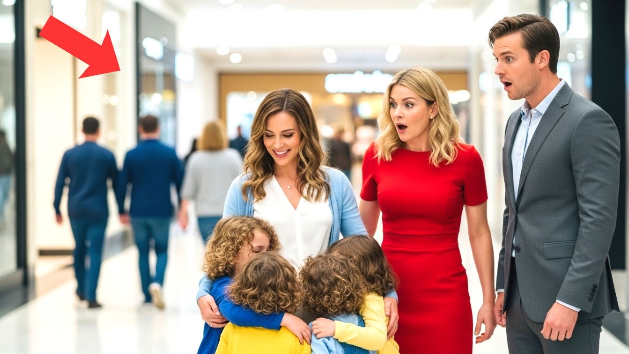 Ex-Mann erstarrte als er seine unfruchtbare Ex-Frau mit Vierlingen im Einkaufszentrum sah