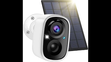 Smmvinnr 2.4GHz 1080P Solar Battery Powered Security Camera