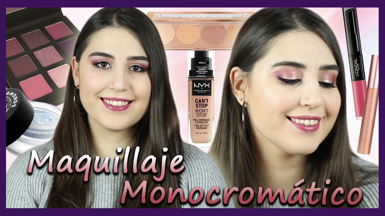 Maquillaje MONOCROMÁTICO - YouTube