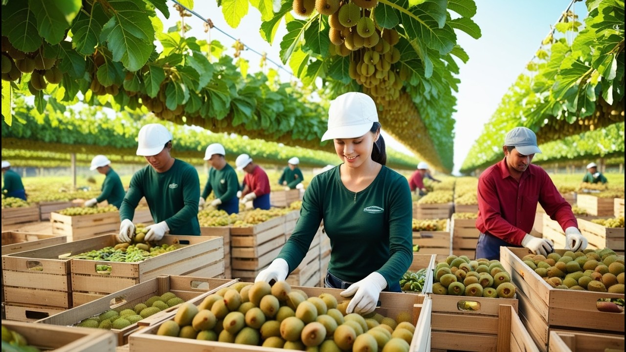 How New Zealand Farmers Cultivate and Harvest Millions of Tons of Kiwi ...