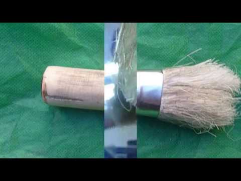 كيفية صنع شيتة تستعمل في الحلاقة بعمود شجرة واشياء بسيطة جدا