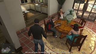 Michaels Family Lunch Conversation Gta 5
