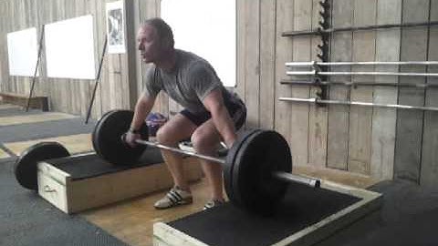 Jonny 95kg block power snatch