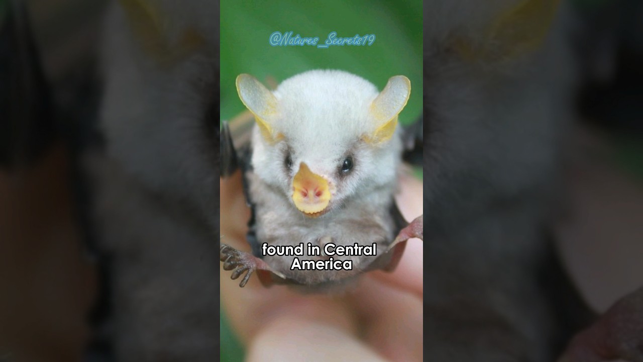 Honduran White Bat:🦇 White Fur and Leaf Tents🌿 
