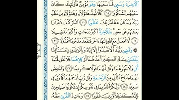 القرآن الكريم صفحة رقم 284 برواية الدوري عن الكسائي  القارئ مفتاح السلطني